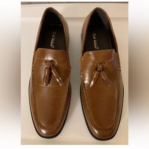 Todd Welsh‎ mens sz 5 Brown faux Leather Felix loafer Shoes